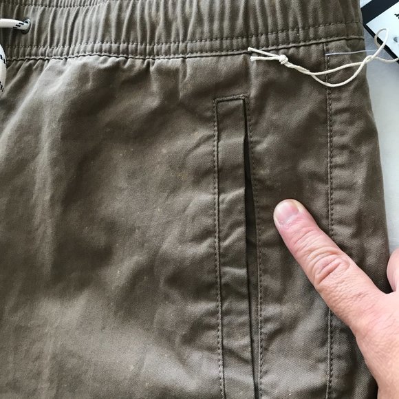 Reyn Spooner Khaki Pants Men Size Large Brown Tie Waist Mid Rise Straight Leg - Picture 14 of 16